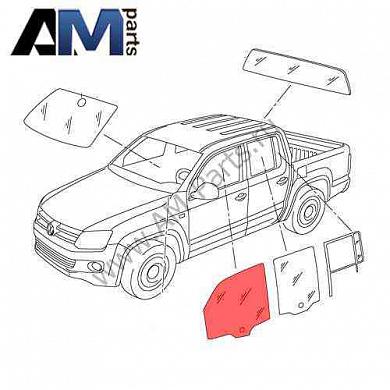 Стекло дверное для Volkswagen Amarok 2H0845201BКупить оригинальный стекло дверное Volkswagen Amarok 2H0845201B- Подбор по VIN
