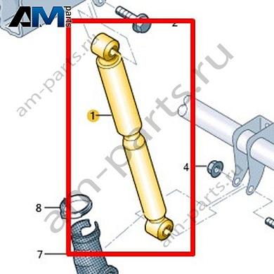 Газонаполненный амортизатор Volkswagen AMAROK 2017-2022 2H6513029Купить газонаполненный амортизатор 2H6513029 на Фольксваген Амараок 2017-2022 по минимальной цене
