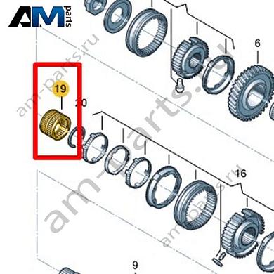 Игольчатый подшипник VAG 086311132Купить игольчатый подшипник 086311132 на Фольксваген/Ауди/Шкоду по минимальной цене