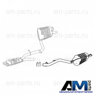 Задняя часть глушителя левая A2124902735 Мерседес E300 231л.с.