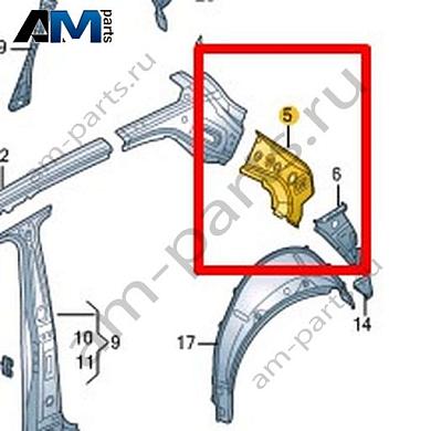 Усилитель стойки С Volkswagen T-Roc Cross 2019-2024 2GM809587AКупить усилитель стойки С 2GM809587A для Фольксваген Т-рок Кросс 2019-2024- минимальная цена