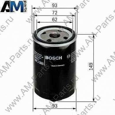 Фильтр масляный Пассат Б5 1.8 T 20V (150 л.с.) AWL AWT F026407004 Bosch
