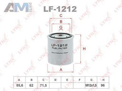 Топливный фильтр LF1212 (LYNXauto) для автомобилей MBКупить топливный фильтр LF1212 производства LYNXauto для Мерседес на выгодных условиях
