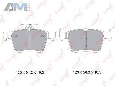 Задние тормозные колодки LYNX BD-8045 для Volkswagen Tiguan II