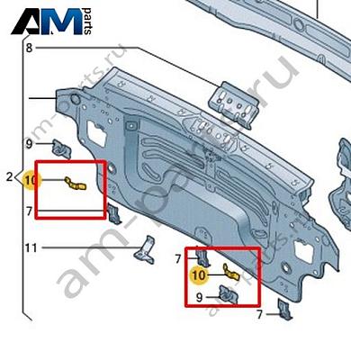 Кронштейн Volkswagen id3 2020-2024 10A813269Купить кронштейн 10A813269 на Фольксваген id3 2020-2024 по минимальной цене