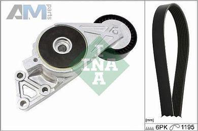 Комплект замены ремня генератора INA (529047010) на Volkswagen Passat B6 (2005-2011) 2.0TSI