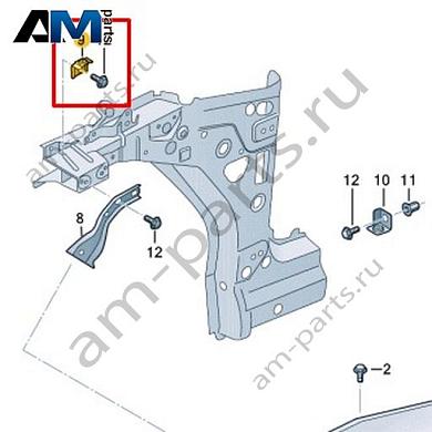Деформируемый кронштейн Volkswagen id3 2020-2024 10A821429AКупить деформируемый кронштейн 10A821429A для Фольксваген id3 2020-2024 по минимальной цене