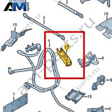 Канал для кабеля Volkswagen Crafter 2012-2016 2E0971394Купить канал для кабеля 2E0971394 на Фольксваген Крафтер 2012-2016- спец. Цена