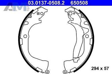 Барабанные тормозные колодки ATE 03.0137-0508.2  Volkswagen Amarok (2010-2016)