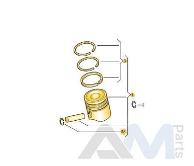 Поршень 059107065FD Audi Q5 (8R) 2008-2017 3.0TDI