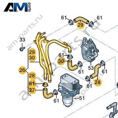 Трубопровод системы охлаждения VAG 03N121064MКупить трубопровод системы охлаждения 03N121064M на Фольксваген/Ауди/Шкоду по минимальной цене