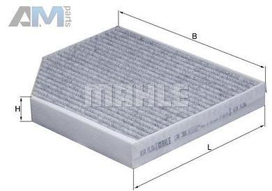 Фильтр салона угольный (KNECHT) LAK386 для  Porsche Macan (2014-2018) 3.0TDI