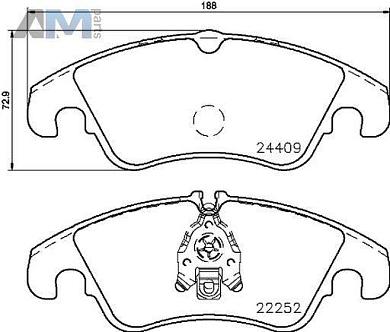 передние тормозные колодки P85145 (BREMBO) для автомобилей VAGКупить передние тормозные колодки P85145 производства BREМерседесO для Фольксваген/Ауди/Шкода по специальной цене