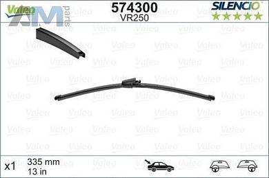 Задняя щетка стеклоочистителя (574300) VALEO для Volkswagen Tiguan I (2007-2011)