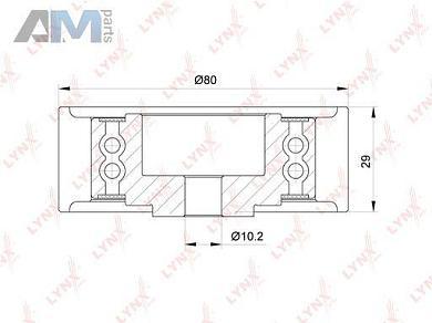 Ролик направляющий ГРМ LYNX для Audi A5 (8T) 2007-2016 PB-3147