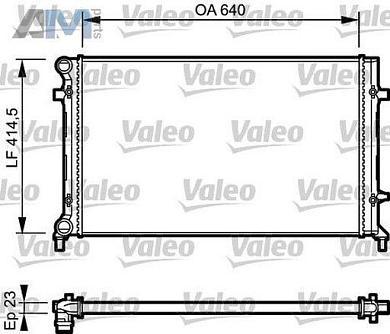 Радиатор охлаждения двигателя VALEO (734332) для Skoda A5 1.6BSE (102л.с.)
