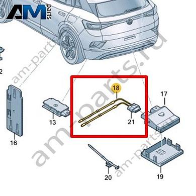 Провод датчика открывания двери багажного отсека Volkswagen id4/id5 2021-2024 11E962253Купить провод датчика открывания двери багажного отсека 11E962253 для Фольксваген id4/id5 2021-2024- спец. Цена