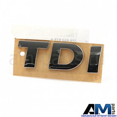 Надпись TDI на Touareg 7P рестайлинг (хром) 7P6853675A739