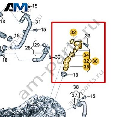 Шланг системы охлаждения VAG 059121661BКупить шланг системы охлаждения 059121661B для Фольксваген/Ауди/Шкода по минимальной цене