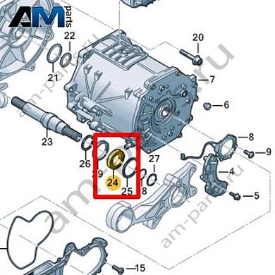 Шариковый подшипник VAG 0ME307125AКупить шариковый подшипник 0ME307125A на Фольксваген/Ауди/Шкоду- минимальная цена