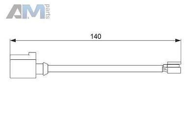 Датчик износа задних колодок BOSCH 1987474566  Volkswagen Touareg II (2014-2018)