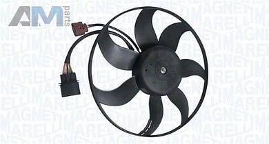Основной вентилятор MAGNETI MARELLI (069422724010) на Volkswagen Tiguan I (2007-2011) 2.0TSI 170 л.с.