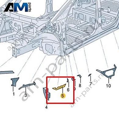 Часть стойки А Volkswagen id3 2020-2024 10A864013Купить часть стойки А 10A864013 Фольксваген id3 2020-2024- бесплатная доставка