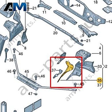 Консоль для колесной арки Volkswagen id3 2020-2024 1EA805697AКупить консоль для колесной арки 1EA805697A на Фольксваген id3 2020-2024- акция