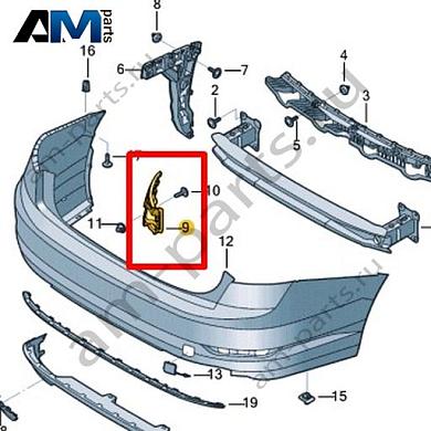 Направляющая Volkswagen Jetta VII 2020-2024 17A807453Купить направляющая 17A807453 для Фольксваген Джетта VII 2020-2024- бесплатная доставка
