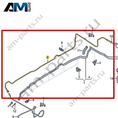 Топливопровод Volkswagen AMAROK 2017-2022 2H6201529AКупить топливопровод 2H6201529A на Фольксваген Амараок 2017-2022- спец. Цена