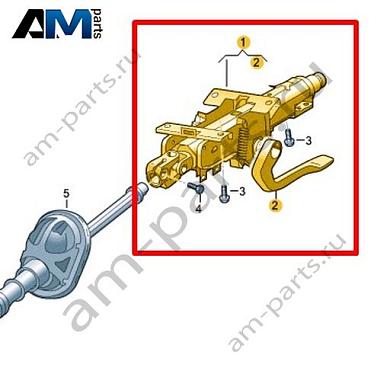 Рулевая колонка Volkswagen id3 2020-2024 1EA419512FКупить рулевую колонку 1EA419512F для Фольксваген id3 2020-2024 по минимальной цене