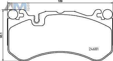 Передние тормозные колодки (P50142) BREMBO для Mercedes E-Class W213 E63 AMG