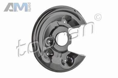 Щиток заднего правого тормозного диска (116821) TOPRAN для Volkswagen Passat CC (2008-2018)