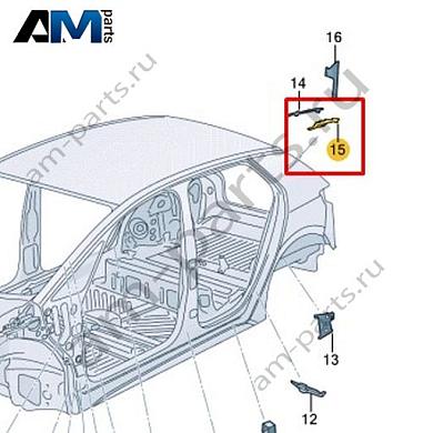 Часть стойки С Volkswagen id3 2020-2024 10A864629Купить часть стойки С 10A864629 для Фольксваген id3 2020-2024- спец. Цена