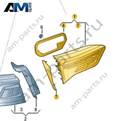 задний левый светодиодный фонарь с противотуманным фонарем Volkswagen T-Roc Cabrio 2020-2024 2GC945093Купить задний левый светодиодный фонарь с противотуманным фонарем 2GC945093 Фольксваген Т-рок Кабриолет 2020-2024- спец. Цена