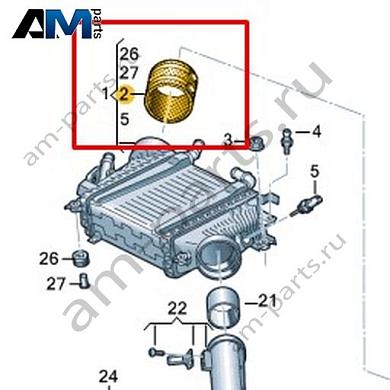 Напорный шланг VAG 059145555BКупить напорный шланг 059145555B Фольксваген/Ауди/Шкода- акция