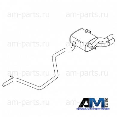 Задняя часть глушителя Фольксваген Тигуан 2016-2020 2.0TDI (150 л.с.) 5NA253609A