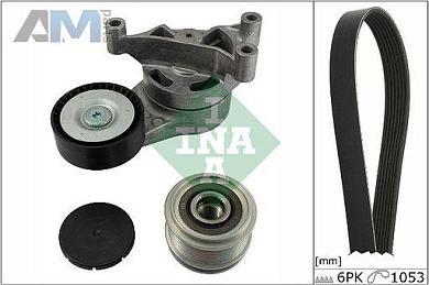 Комплект замены ремня генератора INA (529005220) на Volkswagen Passat B6 (2005-2011) 2.0TSI