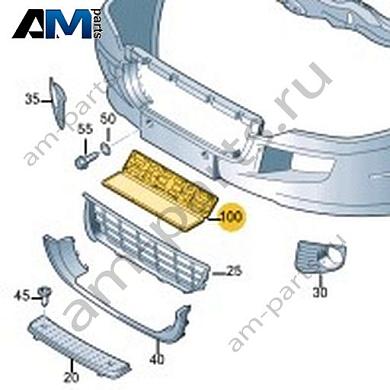Панель номерного знака Volkswagen Crafter 2012-2016 2E1827313Купить панель номерного знака 2E1827313 Фольксваген Крафтер 2012-2016- спец. Цена
