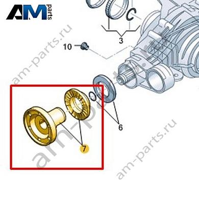 Ремкомплект для фланца привода VAG 0D3598070Купить ремкомплект для фланца привода 0D3598070 на Фольксваген/Ауди/Шкоду на выгодных условиях