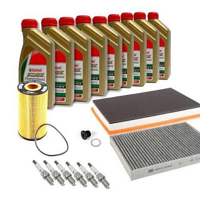 Комплект неоригинальных фильтров и моторное масло LL3 5W30 504/507 для ТО-2/4 Фольксваген Туарег 3.2 V6 220 л.с.