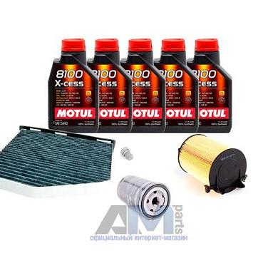 Набор ТО-1/3 для Фольксваген Гольф 5 1.6 102 л.с. с маслом Motul 5W40