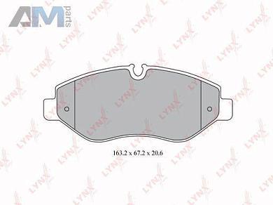 Колодки тормозные передние LYNX для Crafter BD-5341