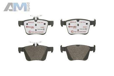 Задние керамические тормозные колодки BREMBO P85124X на Volkswagen B8 (2014-2025)