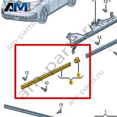 Направляющая для боковины Volkswagen id-Buzz 2023-2024 1T5860649Купить направляющую для боковину 1T5860649 для Фольксваген id-Buzz 2023-2024- акция