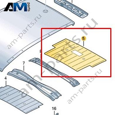 Усилитель крыши Volkswagen id4/id5 2021-2024 11A817155Купить усилитель крыши 11A817155 на Фольксваген id4/id5 2021-2024 по минимальной цене