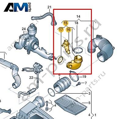 Патрубок VAG 1K0129635DКупить патрубок 1K0129635D для Фольксваген/Ауди/Шкода- выгодные цены