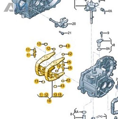 Узел вилок включения передач с штоками вилок VAG 02R311490EКупить узел вилок включения передач с штоками вилок 02R311490E для Фольксваген/Ауди/Шкода- акция