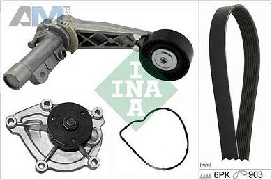 Насос системы охлаждения (помпа) (INA) 529050430 для BMW 1 серия (F20) 2010-2015 118i