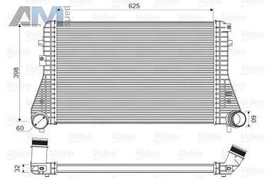 Интеркулер VALEO (818339) для Volkswagen CC (2008-2018) 2.0TDI